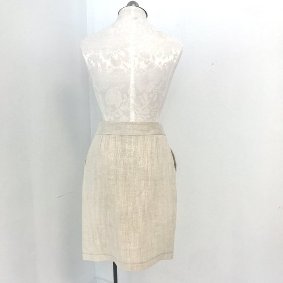 Jenni Kayne Silk Linen Pencil Skirt - Picture 6 of 11